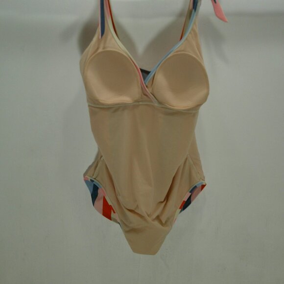 Ingrid & Isabel Maternity One Piece Beautiful Stripped Swimsuit Size : Large - Picture 3 of 5